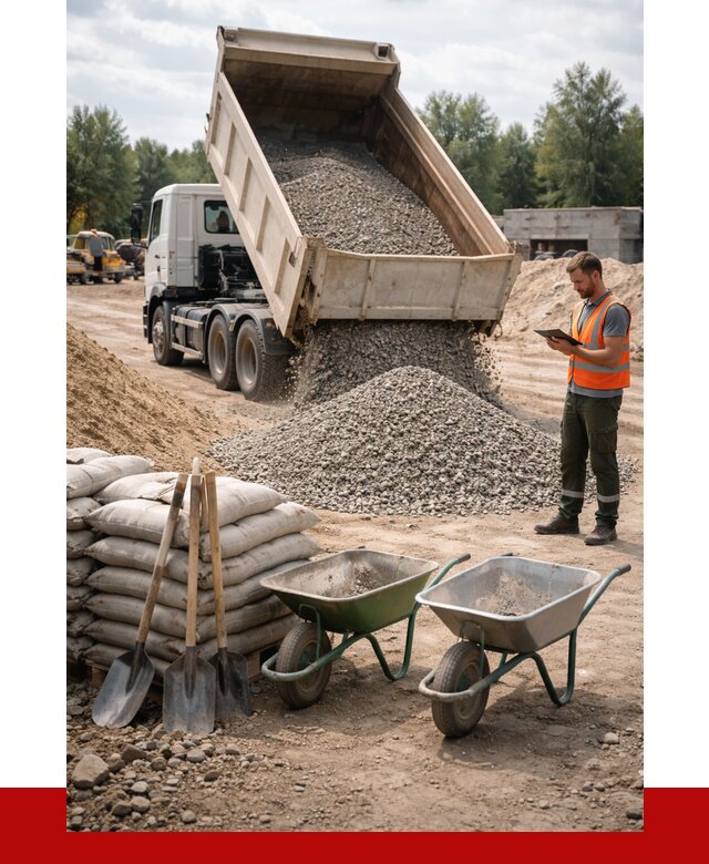 Доставка нерудных материалов в Саяногорске от 1229 руб. | ПРОНЕРУДСнг