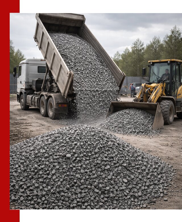 Доставка и продажа щебня гранитного в Саяногорске