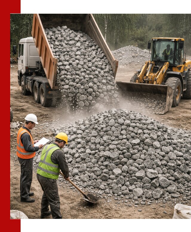 Гранитный щебень фракция 70-150 доставка в Саяногорске