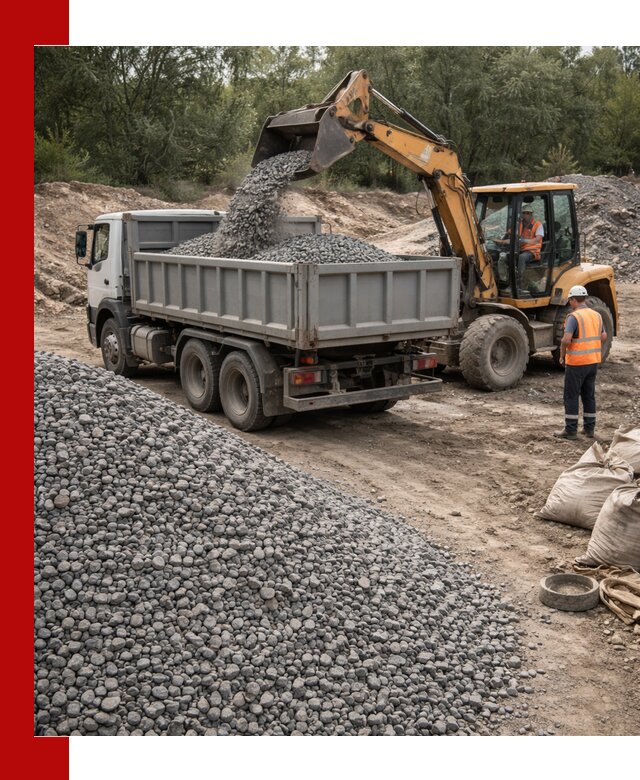 Доставка гравийного щебня в Саяногорске оптом и в розницу