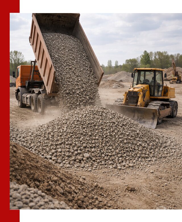 Доставка гравийного щебня фракции 40-70 в Саяногорске