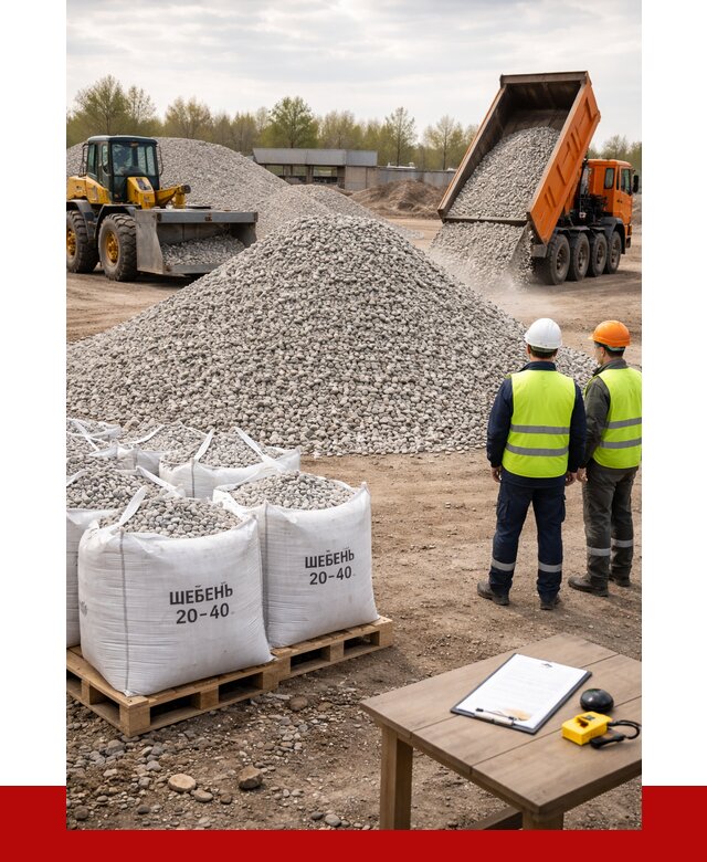 Известняковый щебень 20-40 в Саяногорске от 2151 р. ПРОНЕРУДСнг