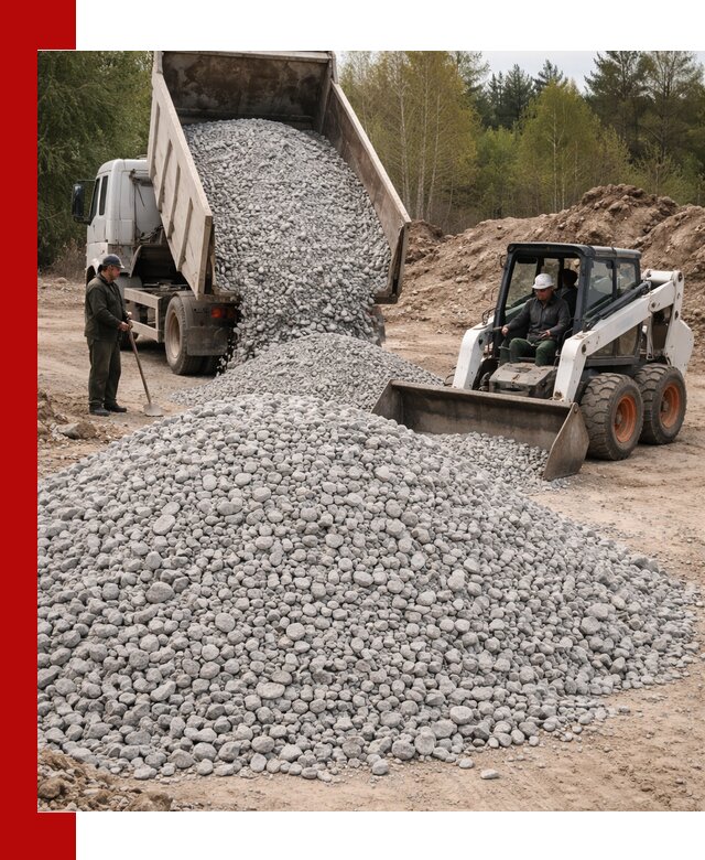 Доставка доломитового щебня в Саяногорске напрямую от карьера