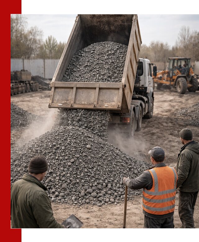 Доставка шлакового щебня в удобные сроки по выгодной цене в Саяногорске
