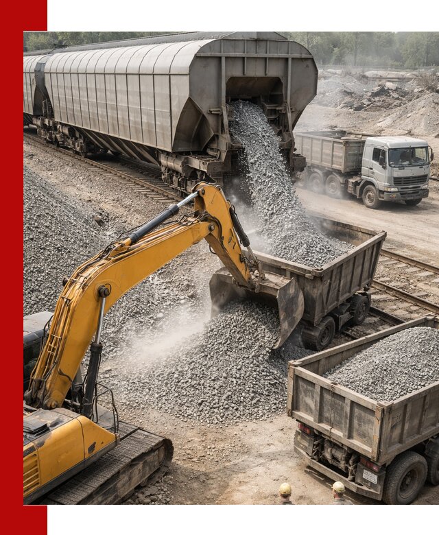 Доставка железнодорожного щебня в Саяногорске крупными партиями быстрого отгруза