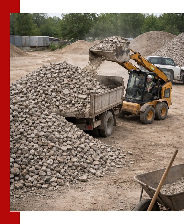 Доставка вторичного щебня в Саяногорске для строительных работ