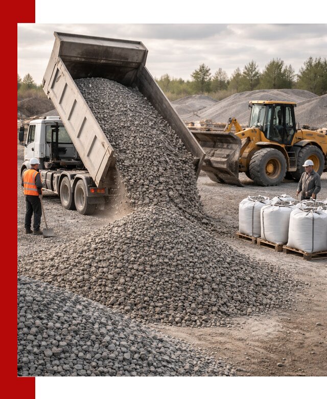 Бетонный щебень фракция 5–20 с доставкой в Саяногорске