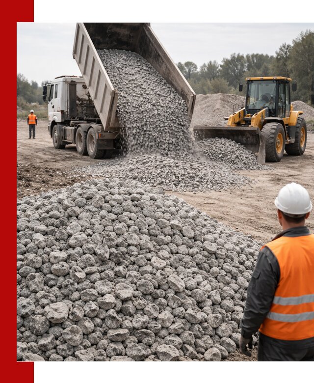 Доставка бетонного щебня фракции 20-40 в Саяногорске