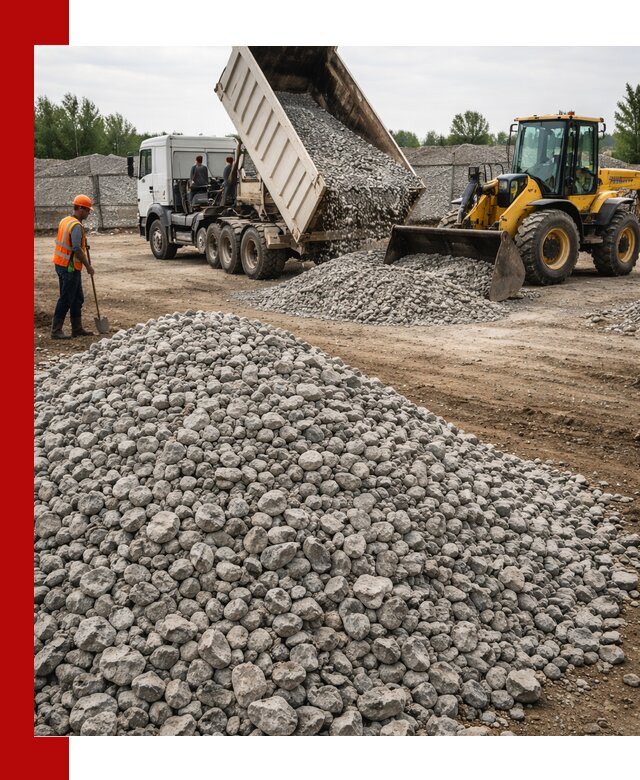 Доставка бетонного щебня фракции 40-70 в Саяногорске