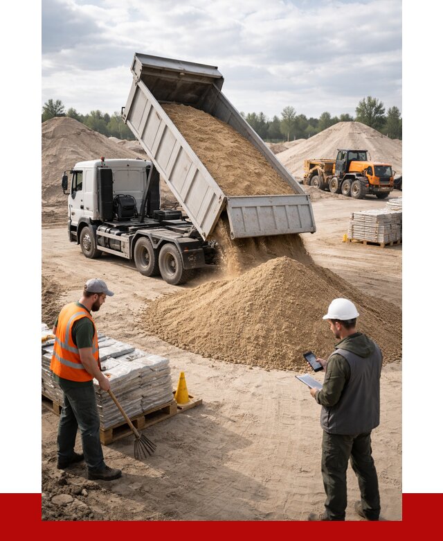 Карьерный песок с доставкой в Саяногорске от 3687 р. ПРОНЕРУДСнг