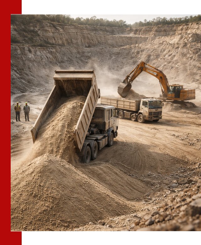 Карьерный песок навалом с доставкой в Саяногорске