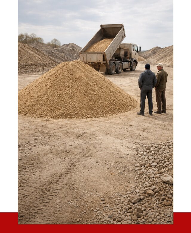 Карьерный песок крупнозернистый в Саяногорске от 8707 р | ПРОНЕРУДСнг