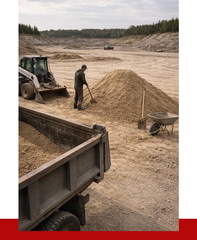 Карьерный песок среднезернистый в Саяногорске, от 2253 р. ПРОНЕРУДСнг