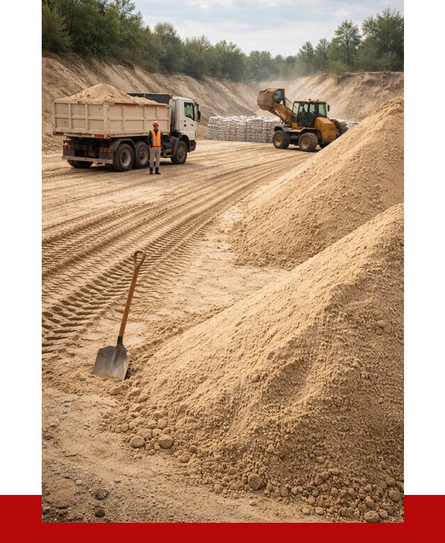 Карьерный песок мелкозернистый в Саяногорске от 9219 р. | ПРОНЕРУДСнг