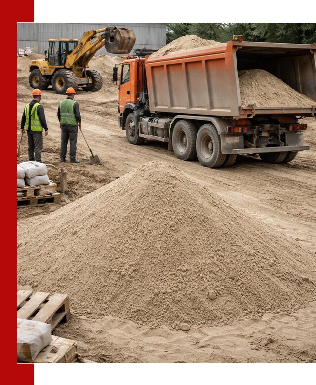 Доставка и продажа мытого речного песка в Саяногорске
