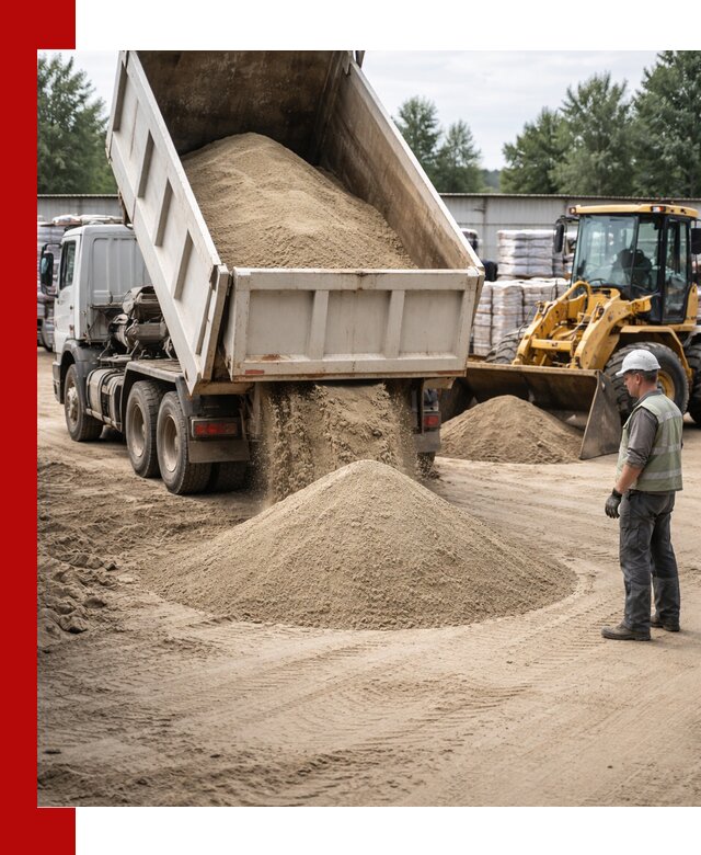 Поставка и доставка песка для бетона в Саяногорске
