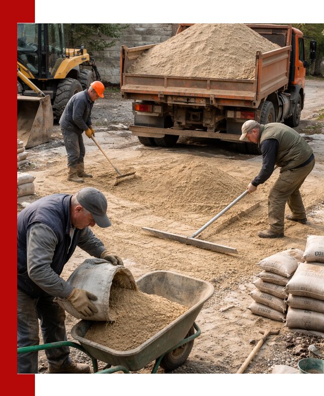 Поставка песка для стяжки в Саяногорске с быстрой доставкой