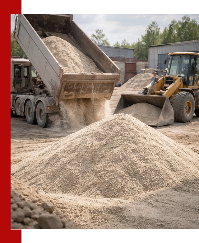 Кварцевый песок с доставкой в Саяногорске для строительных работ