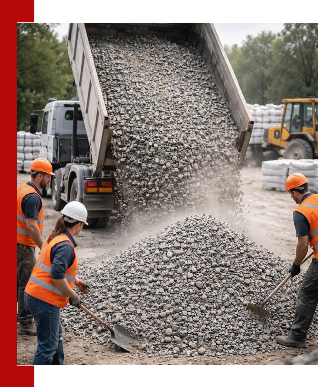 Доставка гравия и камня в Саяногорске оптом и в розницу
