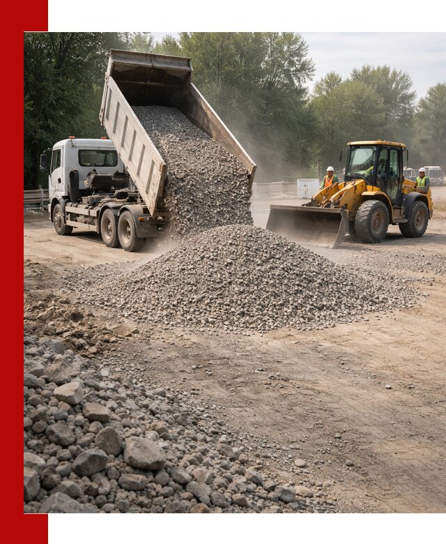 Гравий фракция 5–20 доставка в Саяногорске оптом и в розницу