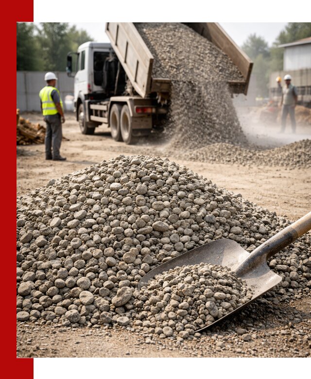 Доставка гравия фракции 20-40 в Саяногорске с самосвалами