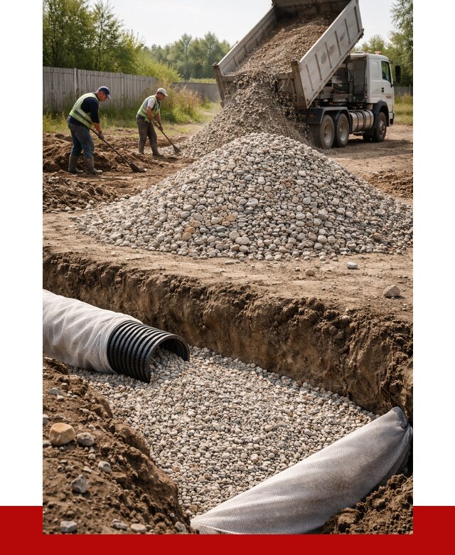 Гравий для дренажа в Саяногорске от 2253 р., доставка ПРОНЕРУДСнг