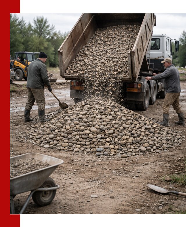 Доставка гальки речной оптом и в розницу в Саяногорске