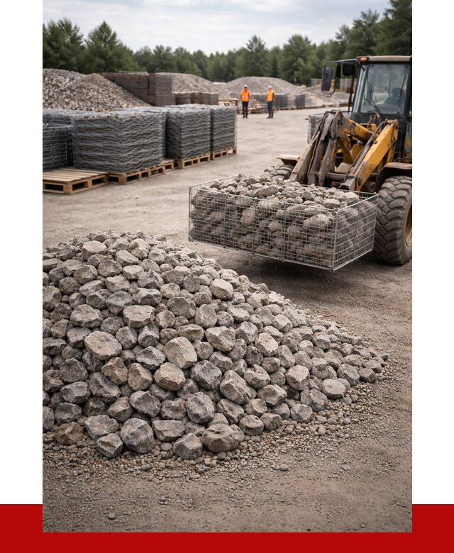 Камень для габионов фракция 70-150 в Саяногорске от 4302 р. | ПРОНЕРУДСнг