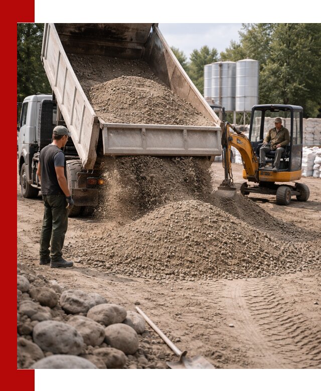 Доставка ПГС С3 в Саяногорске самосвалами и миксерами