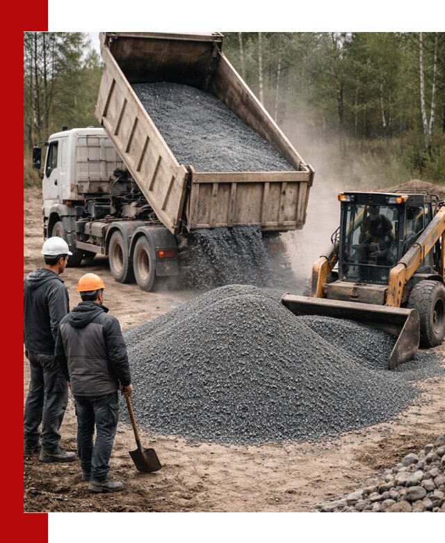 Гранитный отсев 0-5 с доставкой и разгрузкой в Саяногорске