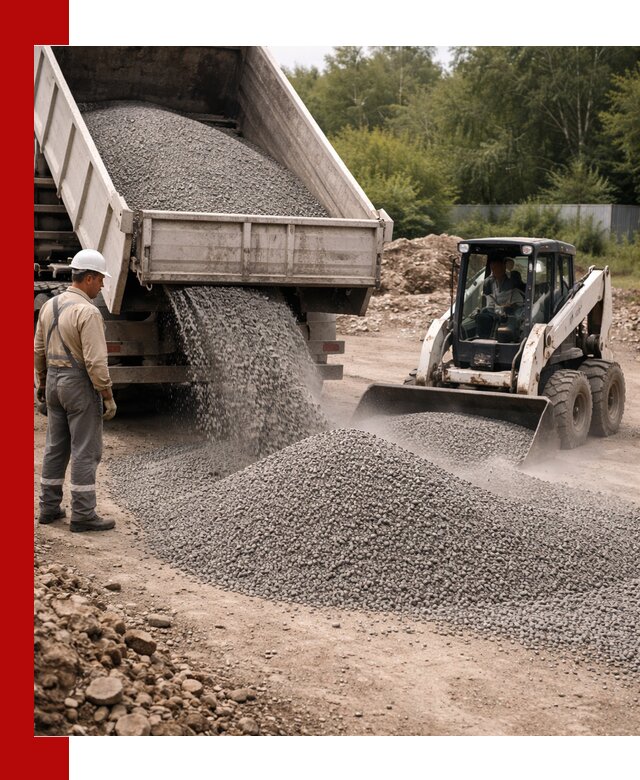 Доставка гравийного отсева 0-5 в Саяногорске оптом и в розницу