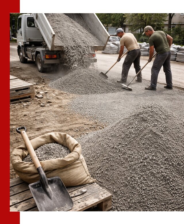 Отсев для тротуарной плитки в Саяногорске — доставка и укладка