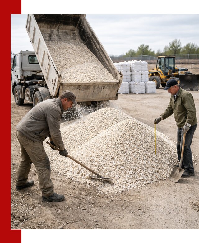 Мраморная крошка с доставкой и разгрузкой в Саяногорске
