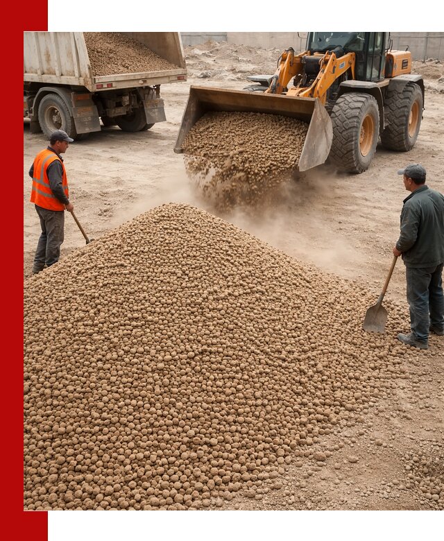 Керамзит фракция 10-20 с доставкой в Саяногорске