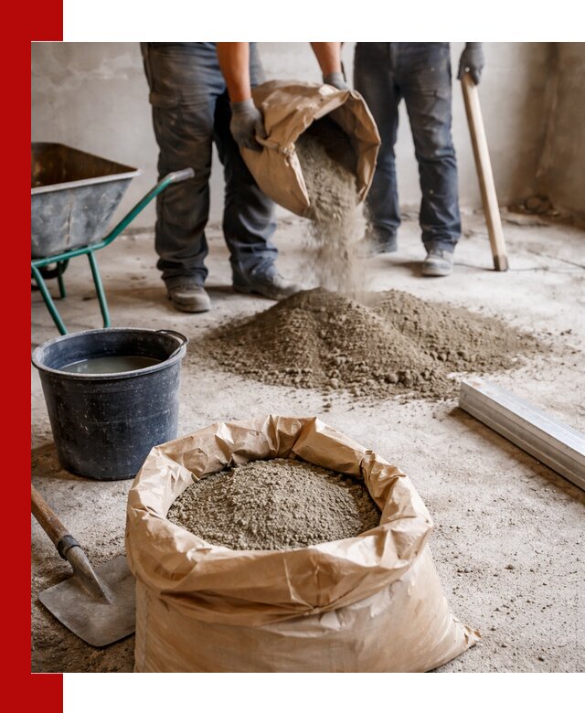 Доставка сухой смеси для стяжки в Саяногорске