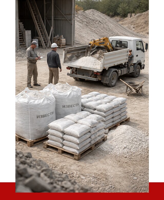 Известь строительная в Саяногорске с доставкой от 4302 р. | ПРОНЕРУДСнг