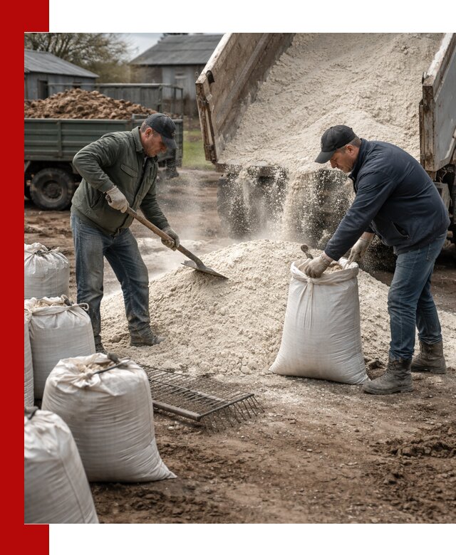 Доставка извести пушонки в Саяногорске оптом и мелким оптом