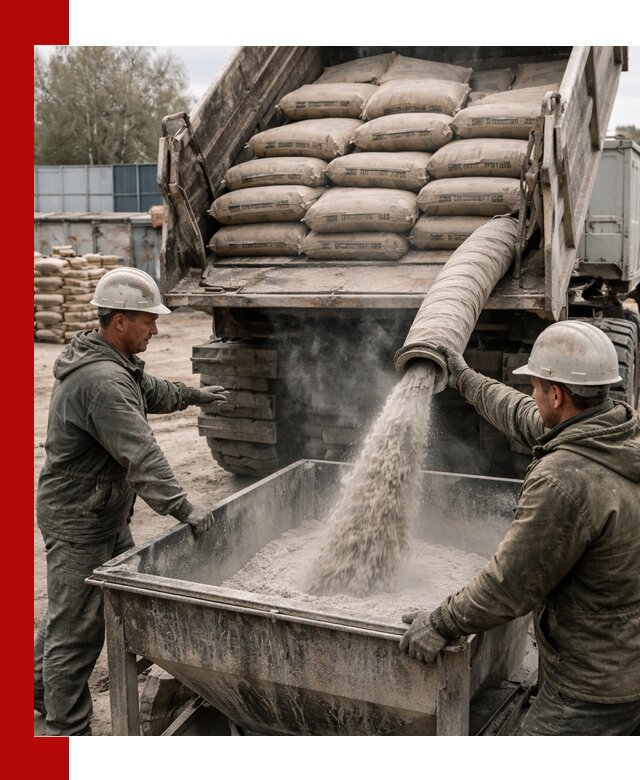 Доставка цемента М400 в Саяногорске оптом и в розницу