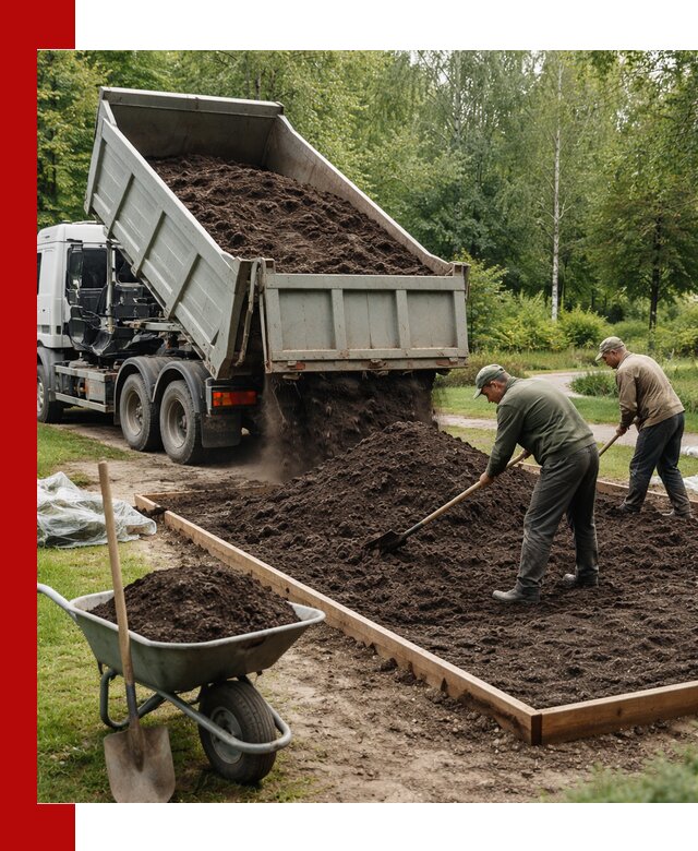 Доставка грунта для озеленения и благоустройства в Саяногорске