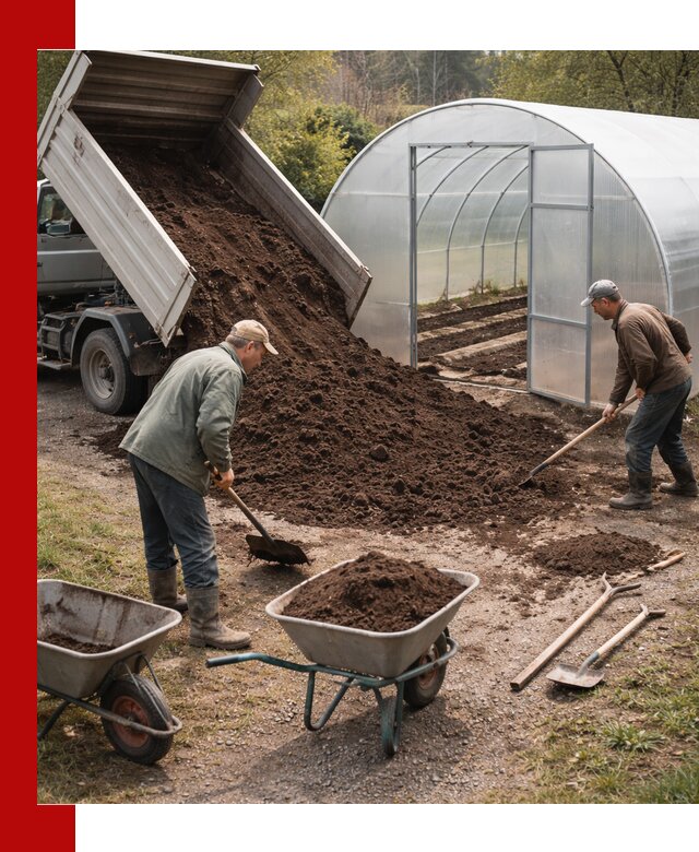 Грунт для теплицы с доставкой в Саяногорске — плодородный субстрат под растения