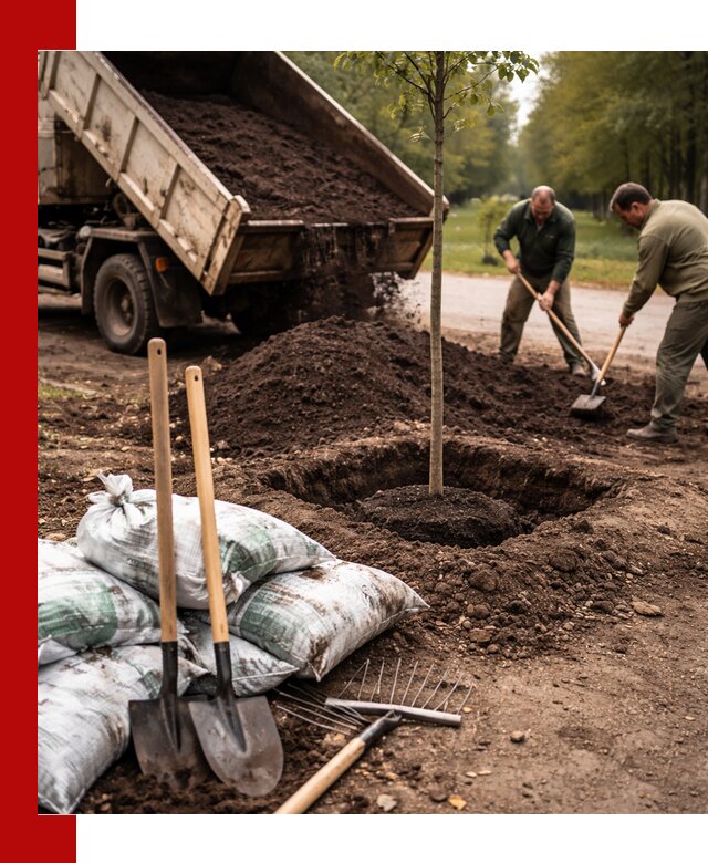 Грунт для посадки деревьев в Саяногорске — доставка и подготовка почвы