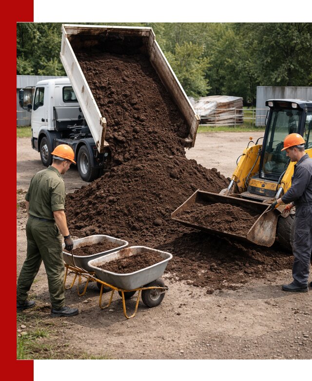 Доставка торфо-земляной смеси в Саяногорске для огорода и ландшафта