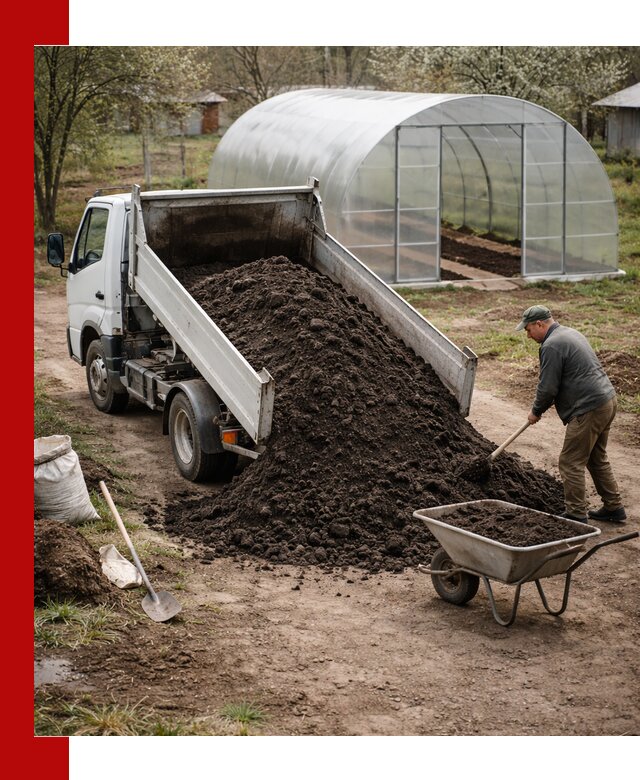 Чернозем для теплицы с доставкой в Саяногорске