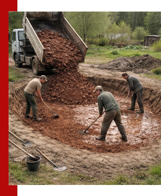 Купить качественную глину для пруда в Саяногорске