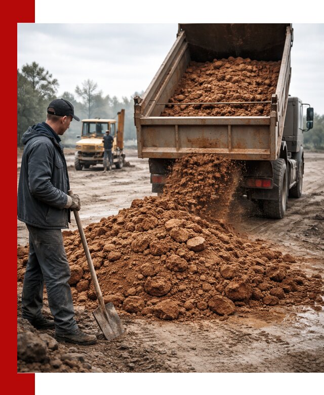 Глина для засыпки в Саяногорске с доставкой самосвалами