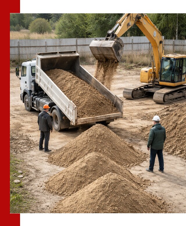 Доставка супеси вагонными и автопартиями в Саяногорске