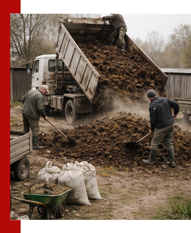 Доставка коровьего навоза самосвалом в Саяногорске