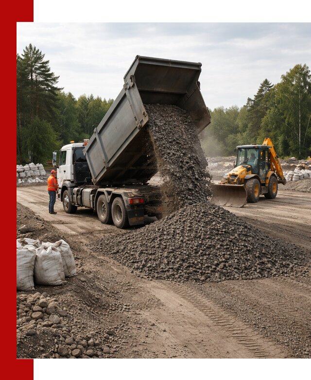 Доставка дробленого асфальта в Саяногорске для дорожных работ