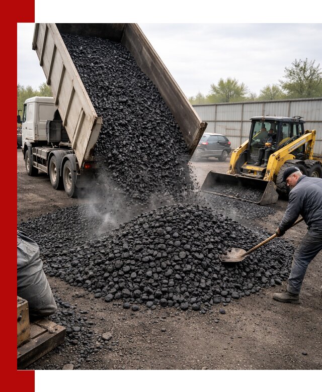 Доставка угля орех в Саяногорске оптом и в розницу