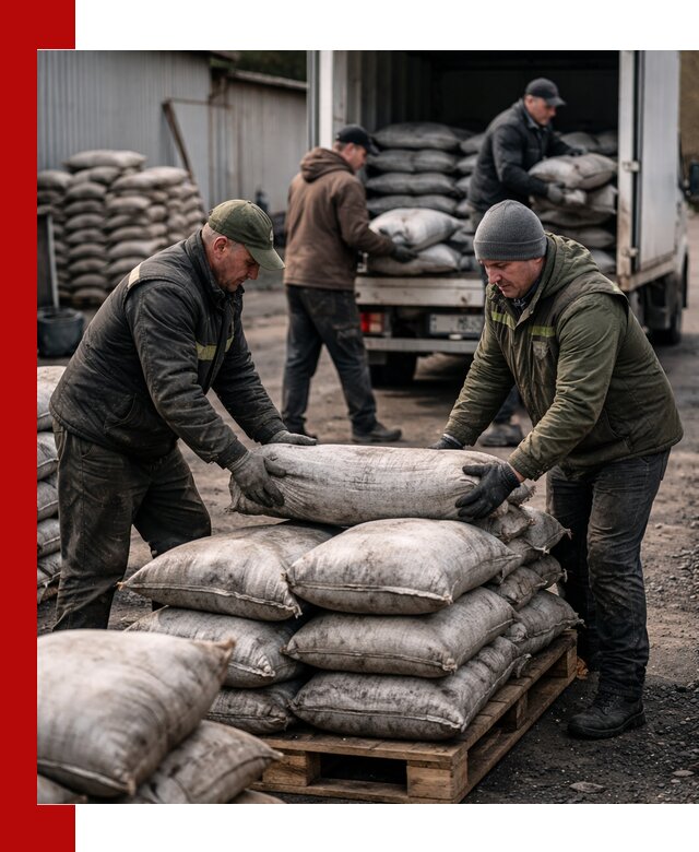 Доставка угля в мешках по выгодным ценам в Саяногорске